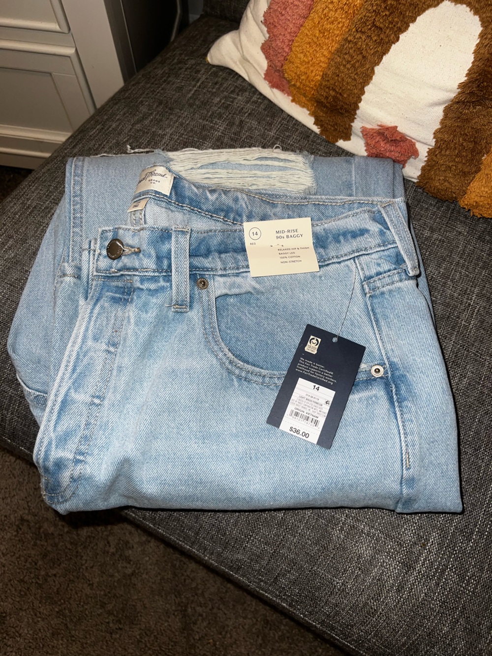 Universal Thread Mid-Rise 90s Baggy Jeans
